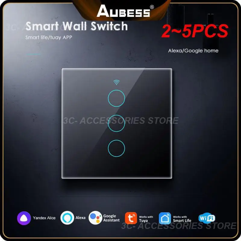 

Умный сенсорный выключатель из закаленного стекла, 2-5 шт.