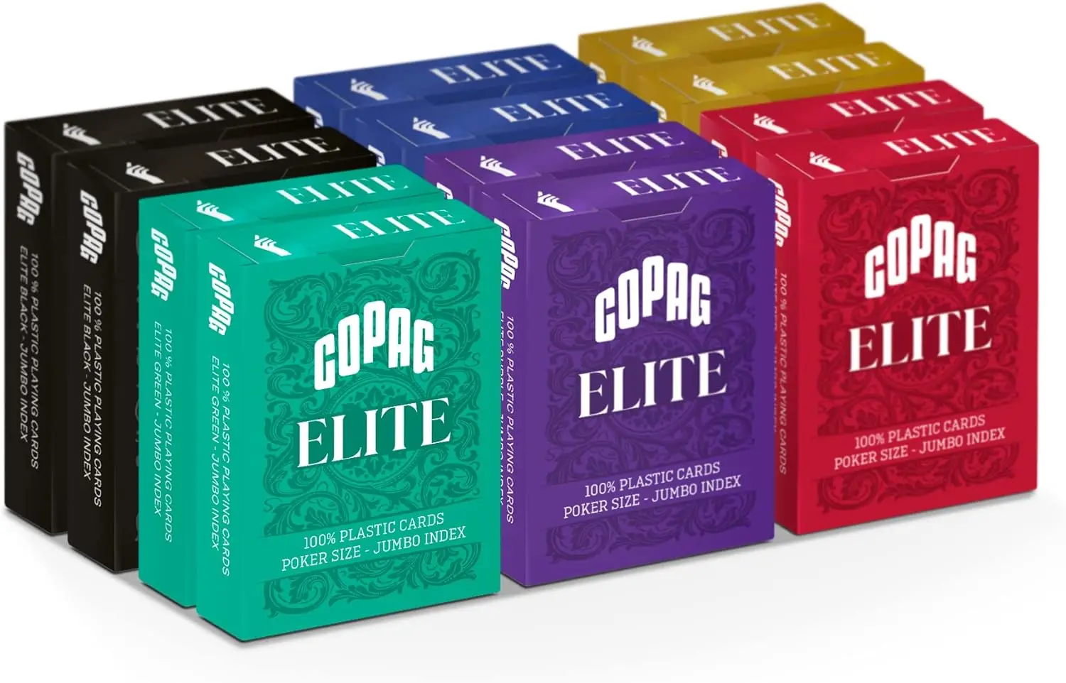 Фото Колода игральных карт Copag Elite из 100% пластика с маркировкой штрих-кодом для анализатора покера №2