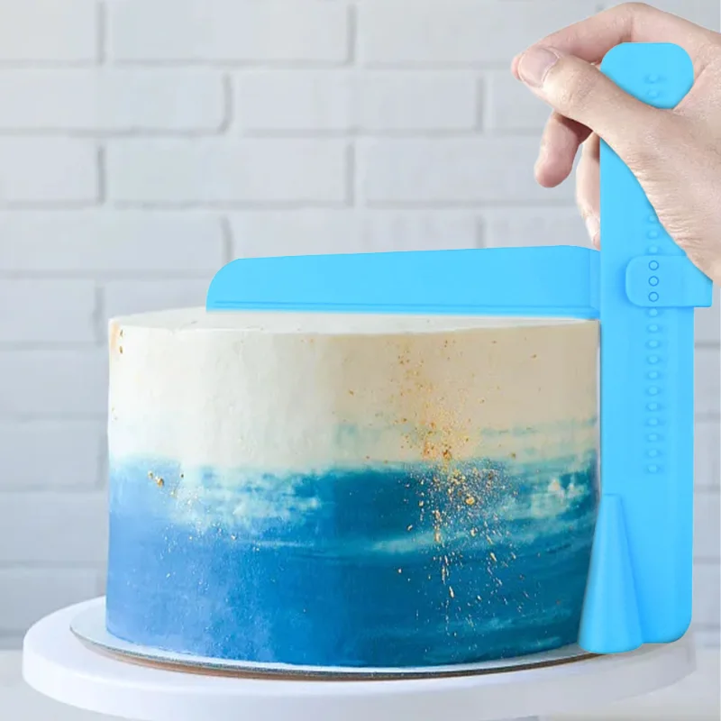 

Adjustable Screed Cake Scraper DIY Fondant Spatulas Cream Edge Smoother Decorating Tools Bakeware Kitchen Baking Accessories