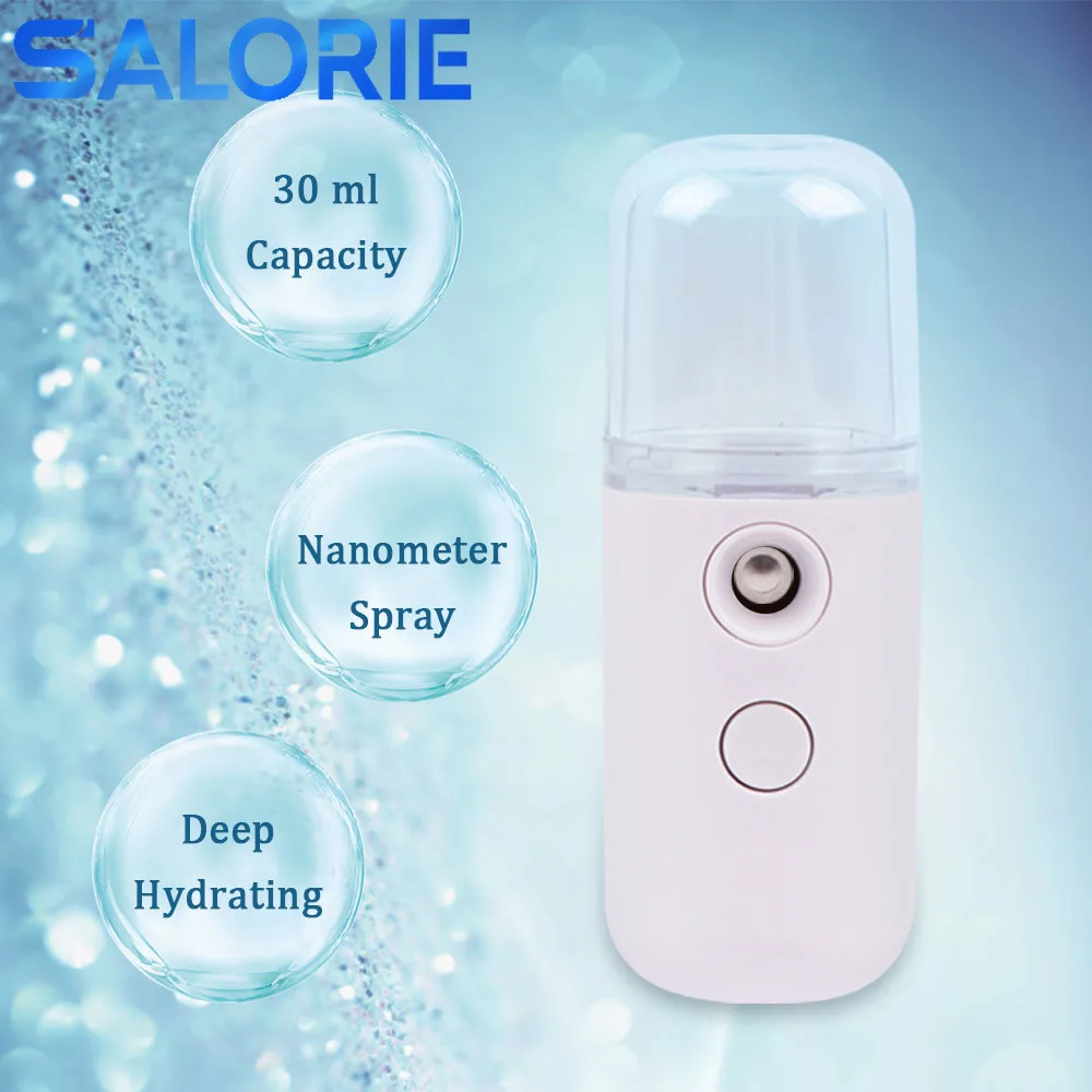 

Face Humidifier Face Steamer Electronic Facial Water Nano Mister Vaporizer Skin Cleansing Device Nano Mist Sprayer Beauty Tools