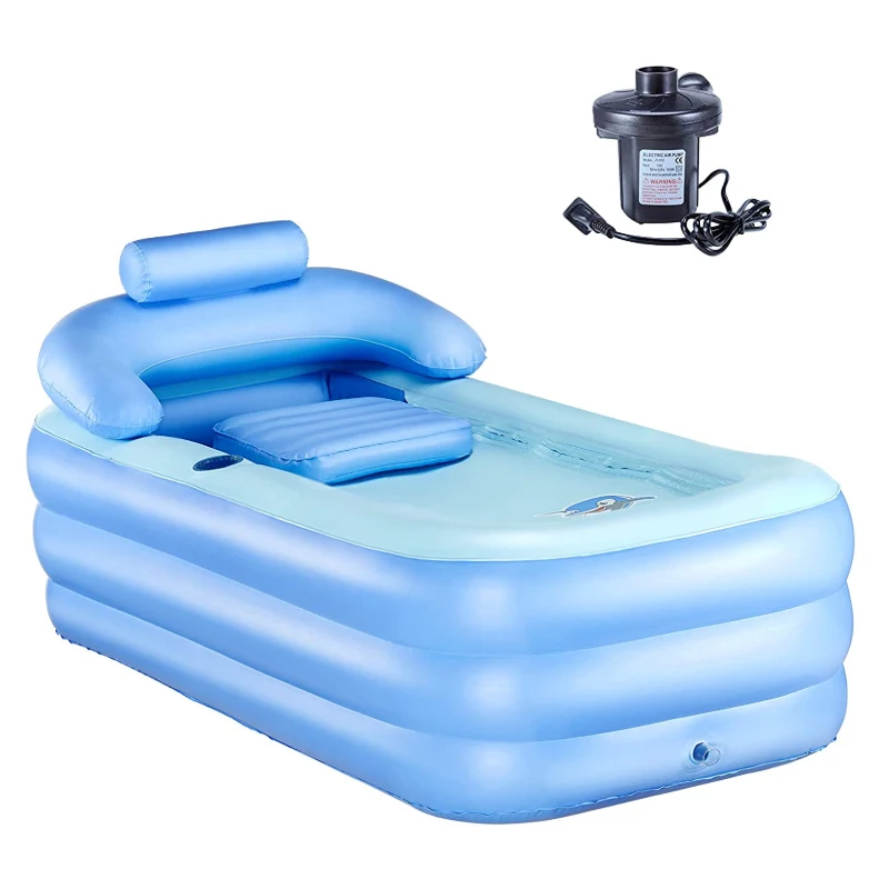 

Портативный надувная Ванна свободный стоящий ПВХ Отдых Путешествия ванна с электрический воздушный насос для спа для взрослых детей 160*84*64 ...