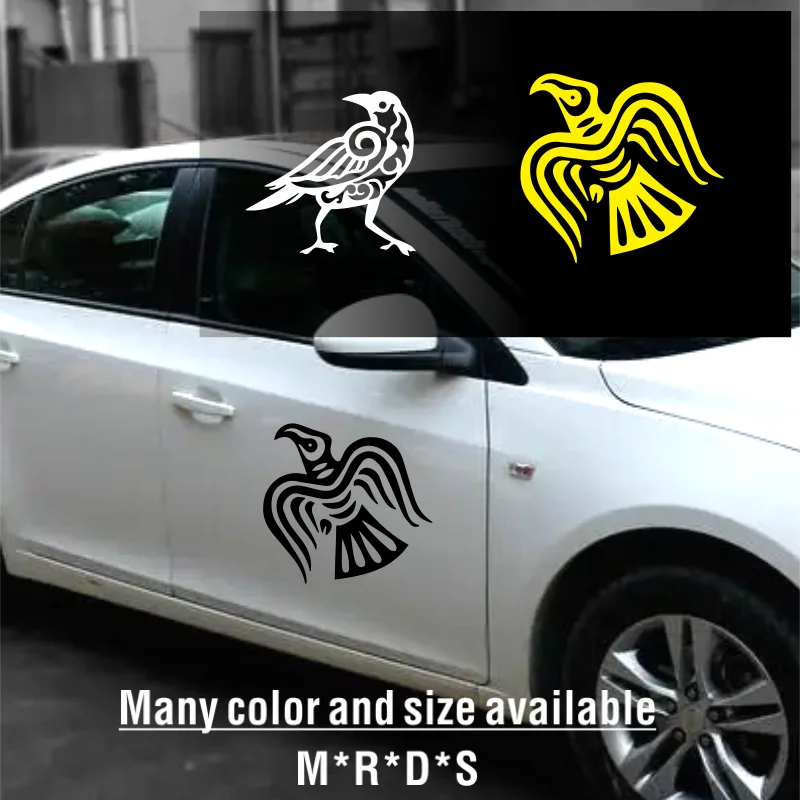 Кельтская ворона виниловая Автомобильная наклейка Odins Ворон викингов кельтские