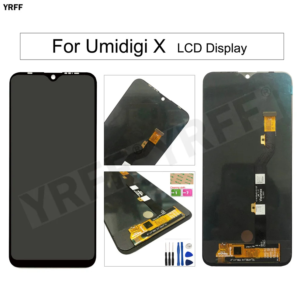 

OLED LCD Screens For Umi UMIDIGI X LCD Display For UMI X Touch Screen Digitizer Glass Panel Sensor Mobile Phone Repair Parts