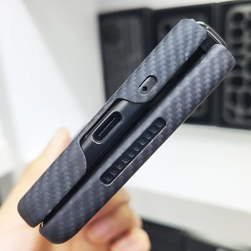 For Samsung Galaxy Z Fold 4 Magsafe Case Real Carbon Fiber Case Magnetism Aramid Fiber Back Cover for Galaxy Fold3/ Fold4 Case