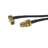 2pcs new rp sma female jack nut switch smb female right angle rg174 cable adapter 20cm 8 wholesale fast ship