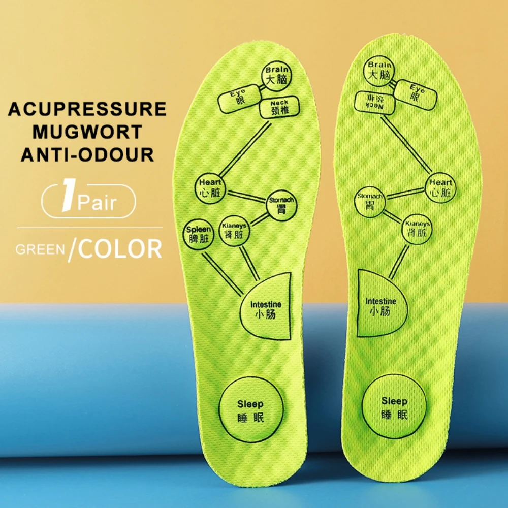 

Outdoor Sport Insoles Relieve Plantar Discomfort Acupressure on Foot Massage Insole Anti-Smelly Running Casual Shoe Insoles