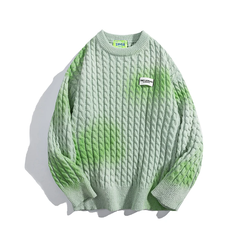 

Men'S Print Sweaters Spring Autumn Winter Clothes 2022 Pull Korea Style Casual Standard Pullovers