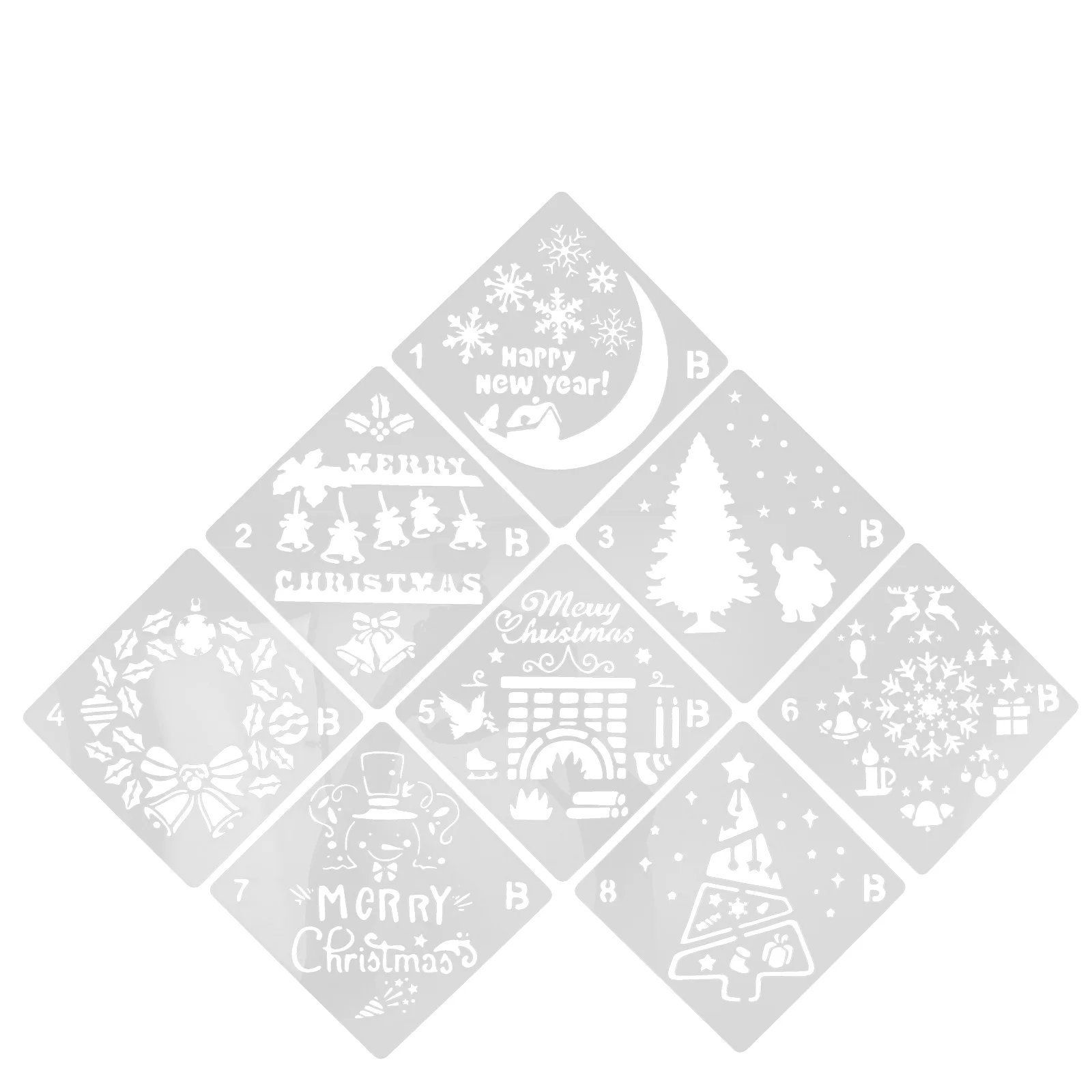 

Delicate Spray Stencils Hallowed Templates Durable Plastic Decor Mold Home The Pet