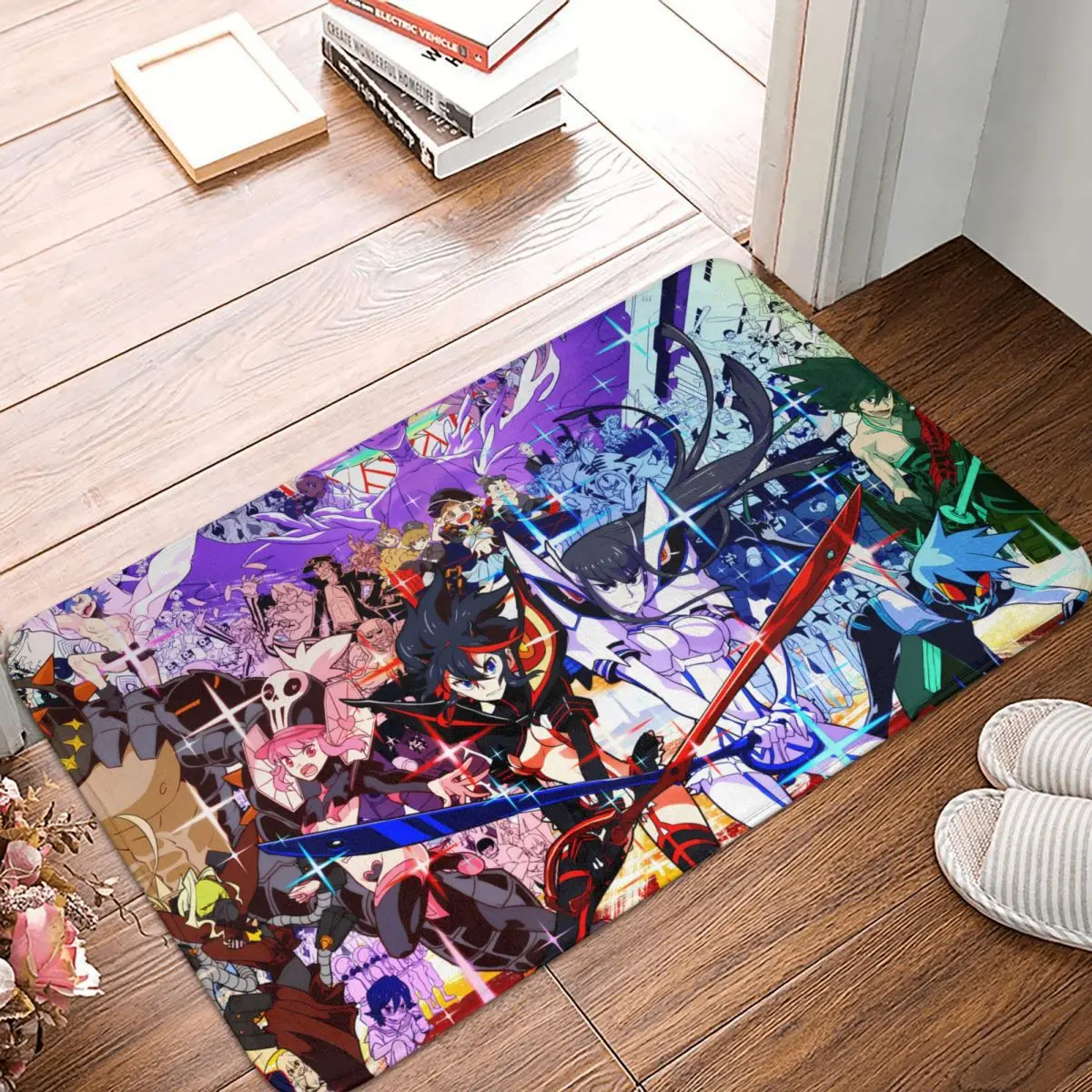 

Нескользящий Придверный коврик Kill la Kill в стиле аниме, коврик для спальни и ванной, Молитвенный Ковер, Современный домашний декор