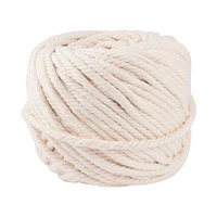 6mm twisted white rope braided macrame cotton cord for white wall hanging ceiling roll wedding decorations plant hangers crafts