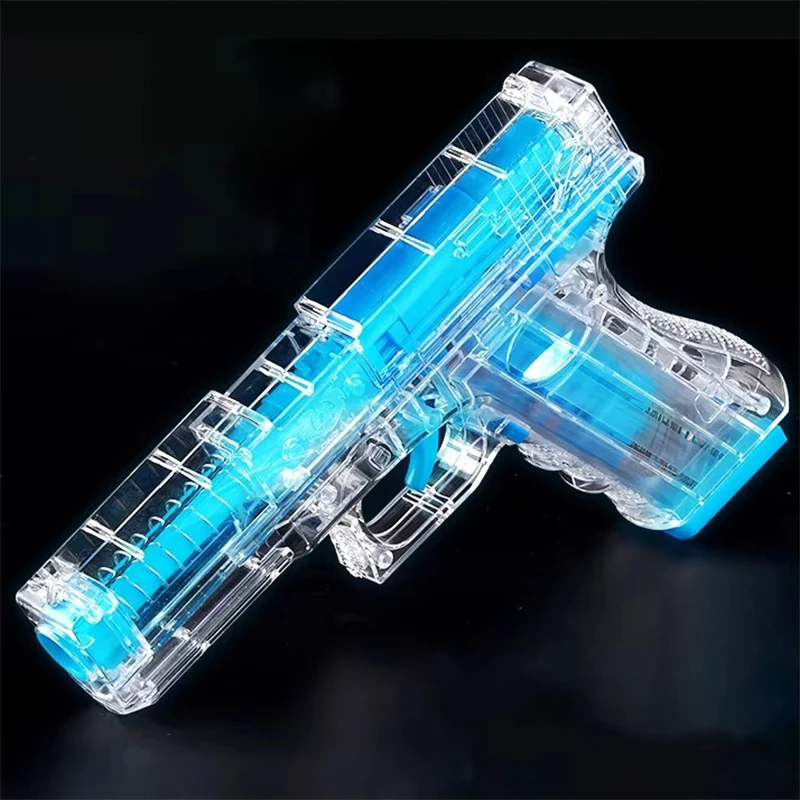 Детский игрушечный пистолет светящаяся мягкая пуля имитация мальчика девочки