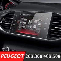 car navigation tempered glass film touch sensitive screen protector case for peugeot 208 308 408 508