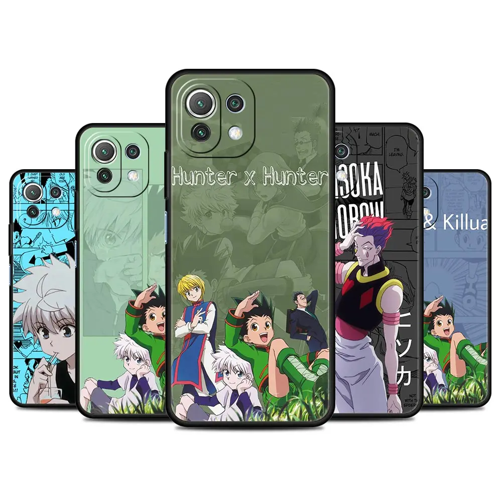

Anime Hunter X Hunters Funda Case For Xiaomi Mi Poco X3 NFC M3 11 12 10 9T 9 A2 Lite 12X 10T Pro 11T Black Soft Phone Capas