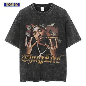 Tupac in Lakers Jersey T Shirt Mens XL The Forest Lab 2 Pac Photo Rap Hip  Hop