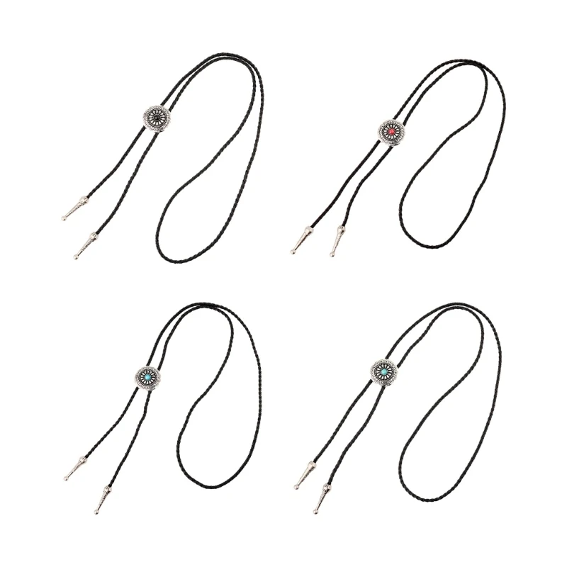 

Новый стиль, богемный галстук с узором, галстук-бабочка, Западный галстук, ковбойский мужской ожерелье
