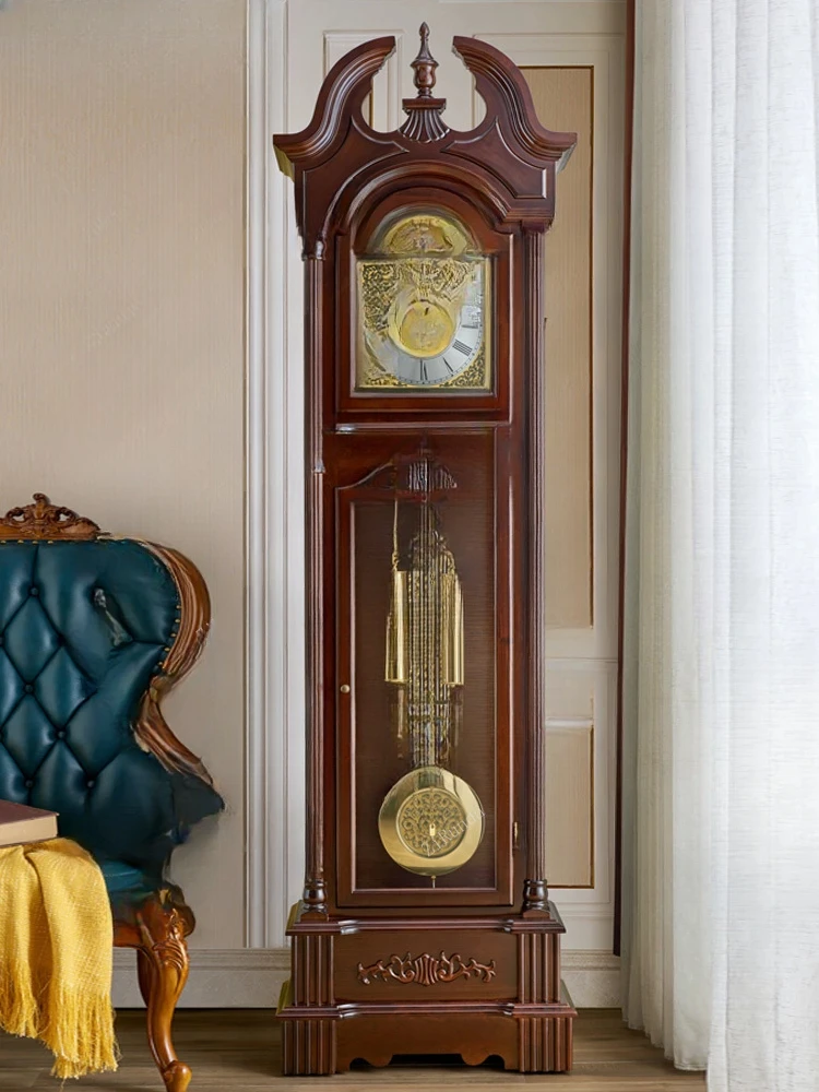 Reloj de suelo mecar Polaris estilo europeo reloj vertical table adorno retro chino