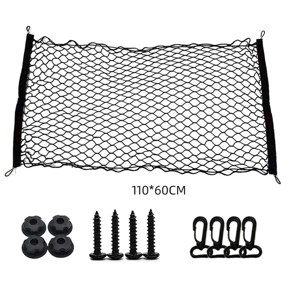 

Car Mesh Elastic Nylon Rear Back Cargo Trunk Storage Organizer Luggage Net Holder Accessory 90*30 90*40 70*70 110*40 110*60cm