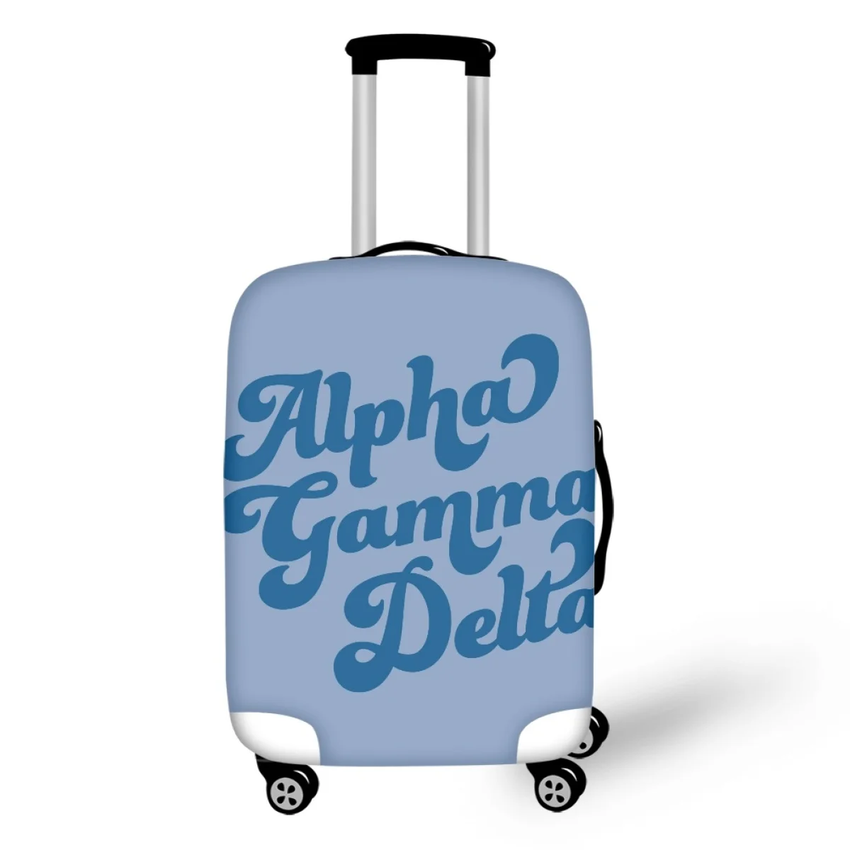 

FORUDESIGNS Luggage Suitcase Alpha Gamma Delta Word Art Essential Travel Covers Accessories Baggage Anti-scratch Simple