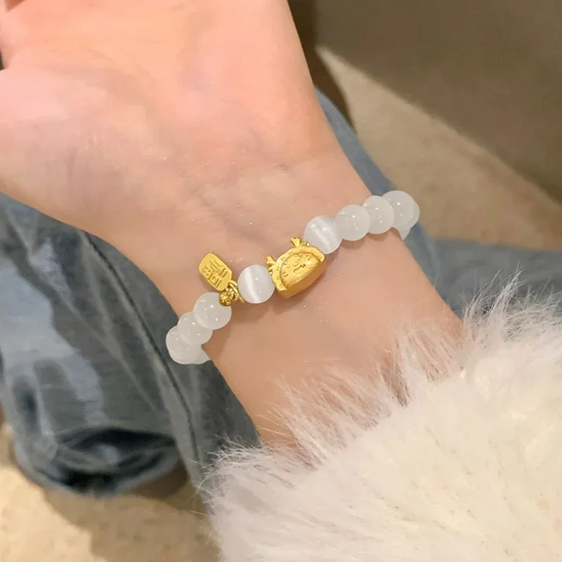 2024 новый роскошный дизайн чувственный браслет из бисера в год дракона женский