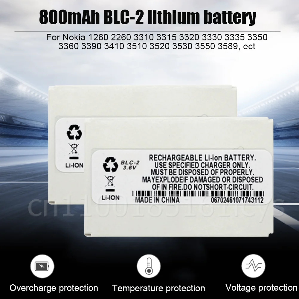 Аккумулятор для телефона Nokia 3 6 800 5510 6650 6800 3310 3315 3330 3335 3350 3510 |