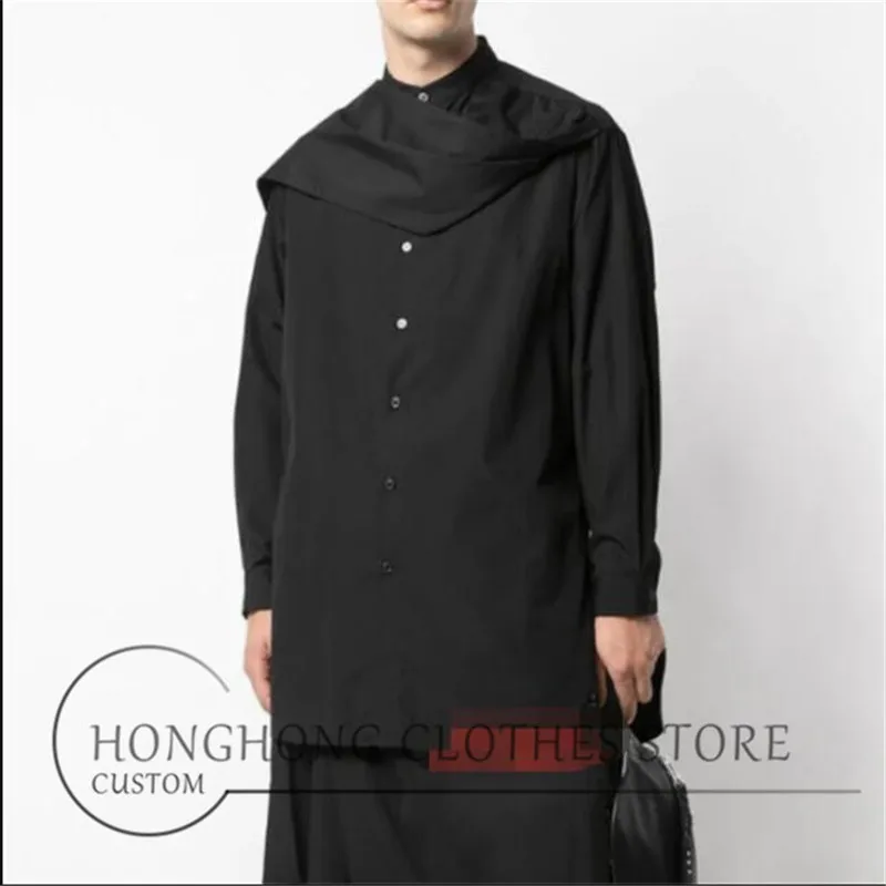 M-6XL !  High quality large size men's shirt new spring and autumn men's loose long-sleeve shirt