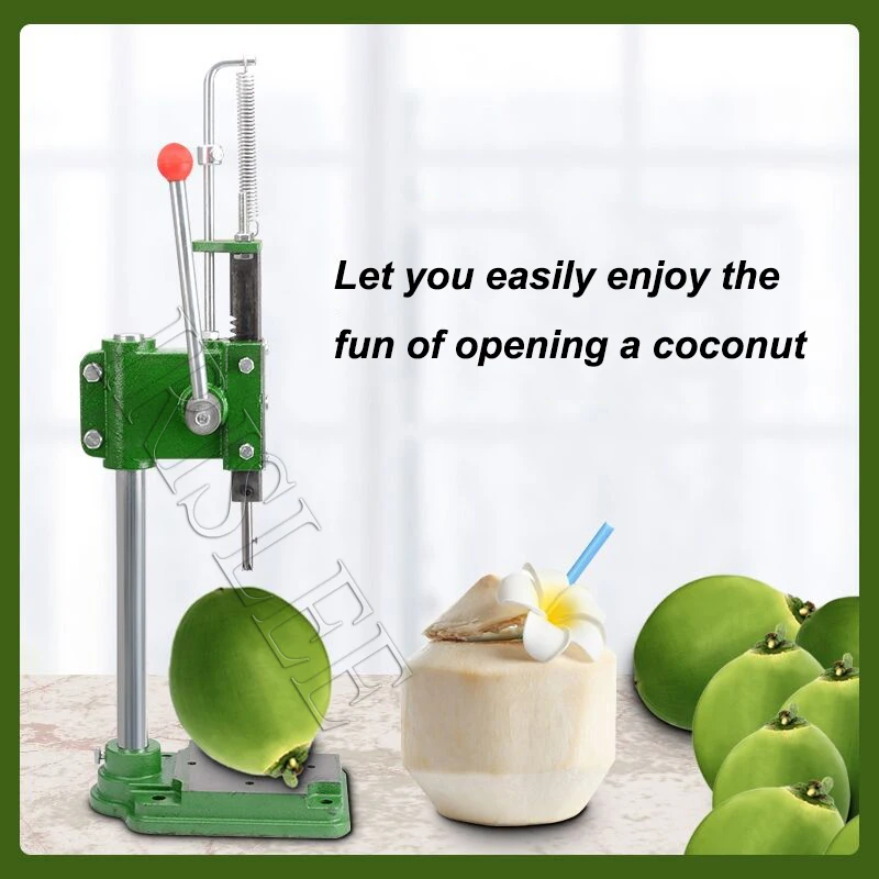Нержавеющая сталь открытый зеленый нож для резки кокоса фруктовый магазин