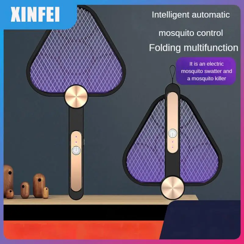 

Baby Sleep Protect Tools Catalyst Fly Swatter Usb Charging Super Electric Shock Mosquito Killer Folding 2-in-1 Mosquito Racket