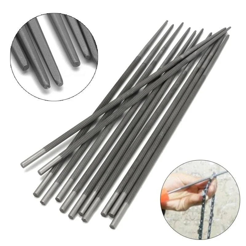 12 шт. круглые пилки для цепной пилы 5 мм 7/32 дюйма