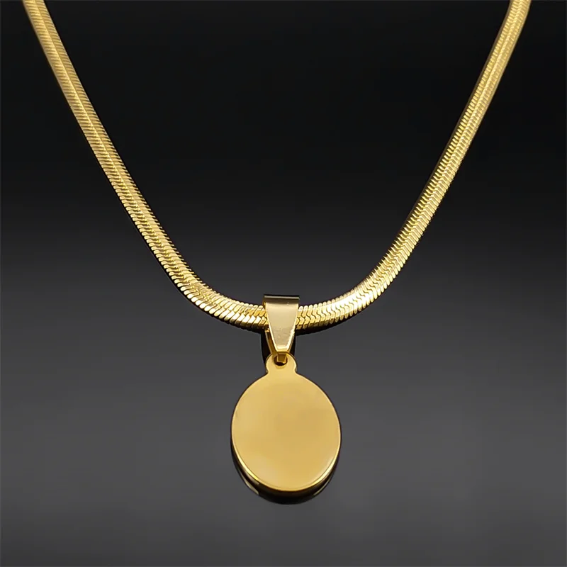 Ожерелье с подвеской Дева Мария из нержавеющей стали