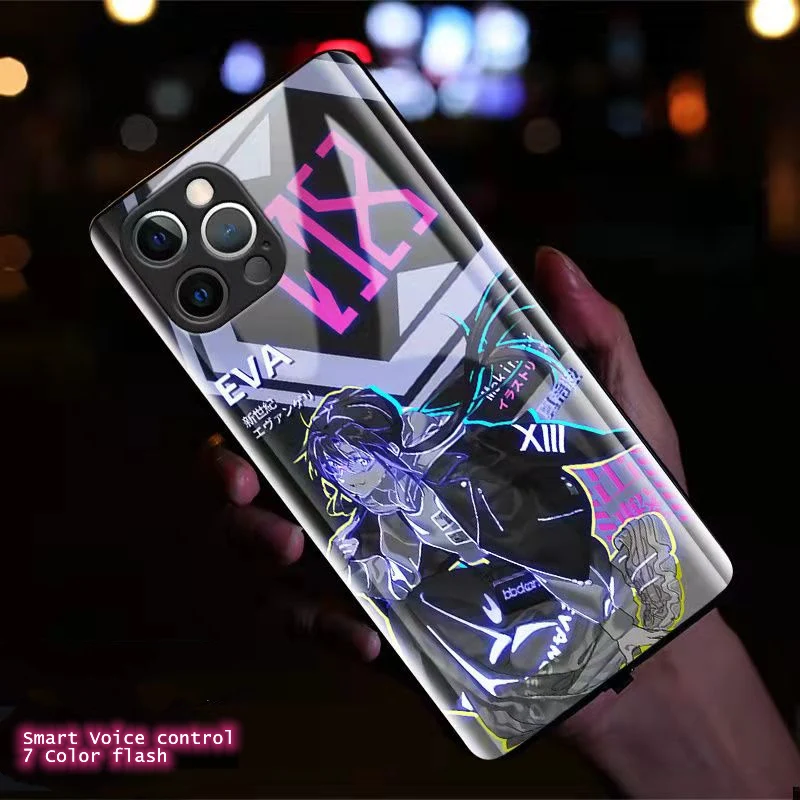 Чехол для Xiaomi Poco X3 NFC F3 чехол со светодиодной вспышкой ударопрочный стеклянный