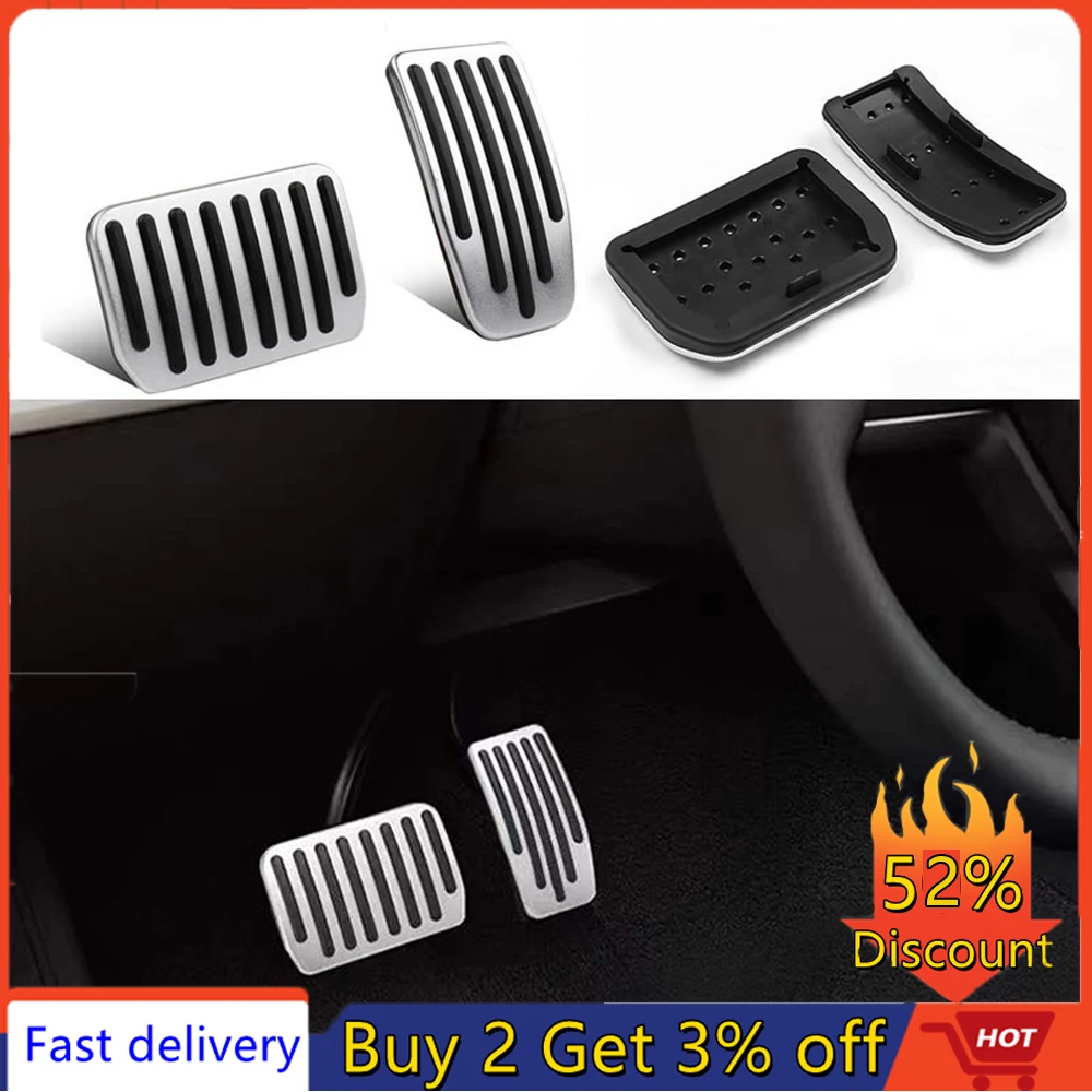 

Нескользящие накладки на педали для автомобиля Tesla Model 3 Three Model Y 2021 2022, накладки на педали, аксессуары для стайлинга интерьера