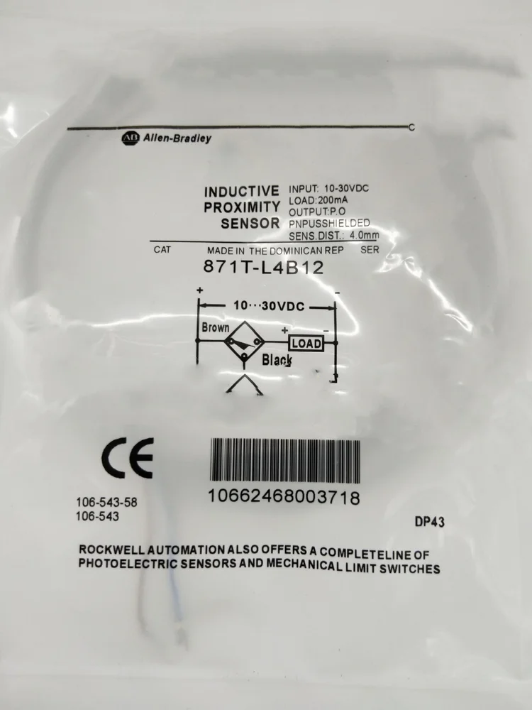 

Датчик приближения Allen-Bradley 871T-L4B12