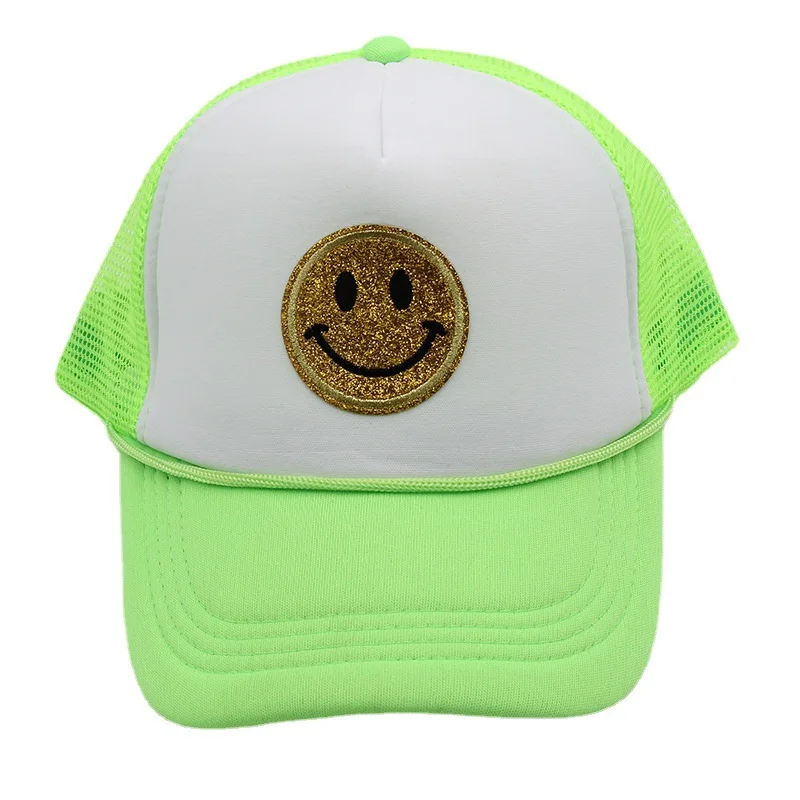 Шляпа с улыбающимся лицом сетчатая универсальная для мужчин и женщин - купить по