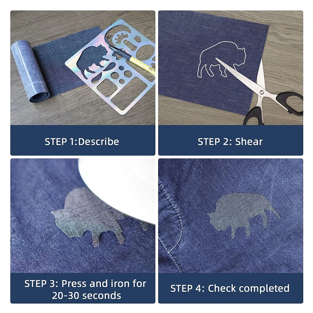 Джинсовые патчи для одежды дюйма х 20 дюймов 5 цветов