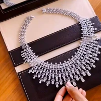 GODK Brand New 4PCS Luxury Statement Jewelry Sets For Women Bridal Wedding Cubic Zircon CZ African Dubai Lady Jewelry 2022 New