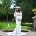 Кружевные платья для беременных для фотосессии длинное платье Русалка цветное платье для будущей матери платье для беременных фотографий