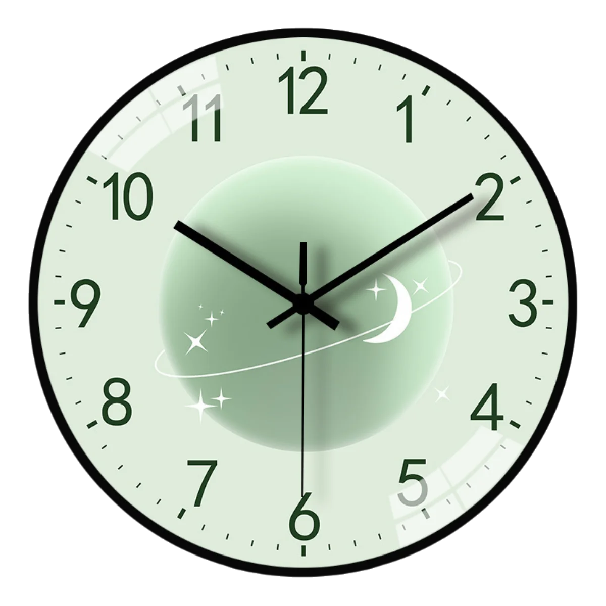 Гладкие и современные 12-дюймовые настенные часы для гостиной, дома или ...