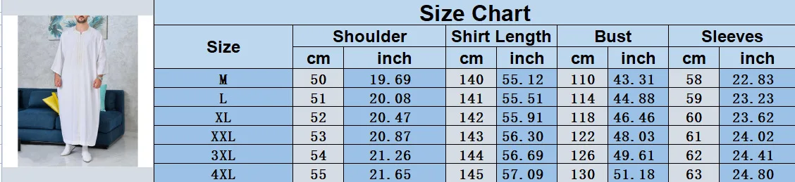 Middle East Arab Embroidery Muslim Robe Men Islamic Clothing Loose Jubba Thobe Caftan Ramadan  muslim fashion  thobe for men