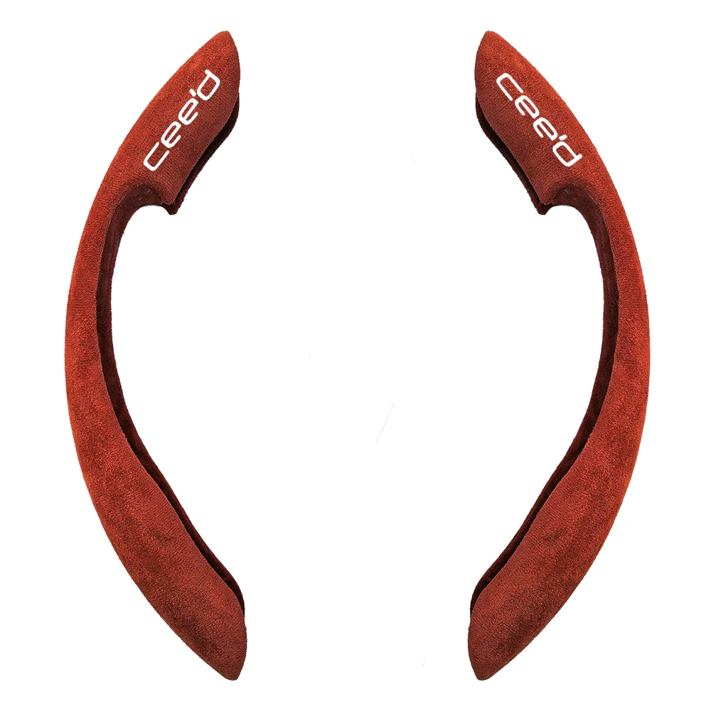 

Чехол рулевого колеса автомобиля черная замшевая кожа для Kia ceed авто Противоскользящие аксессуары