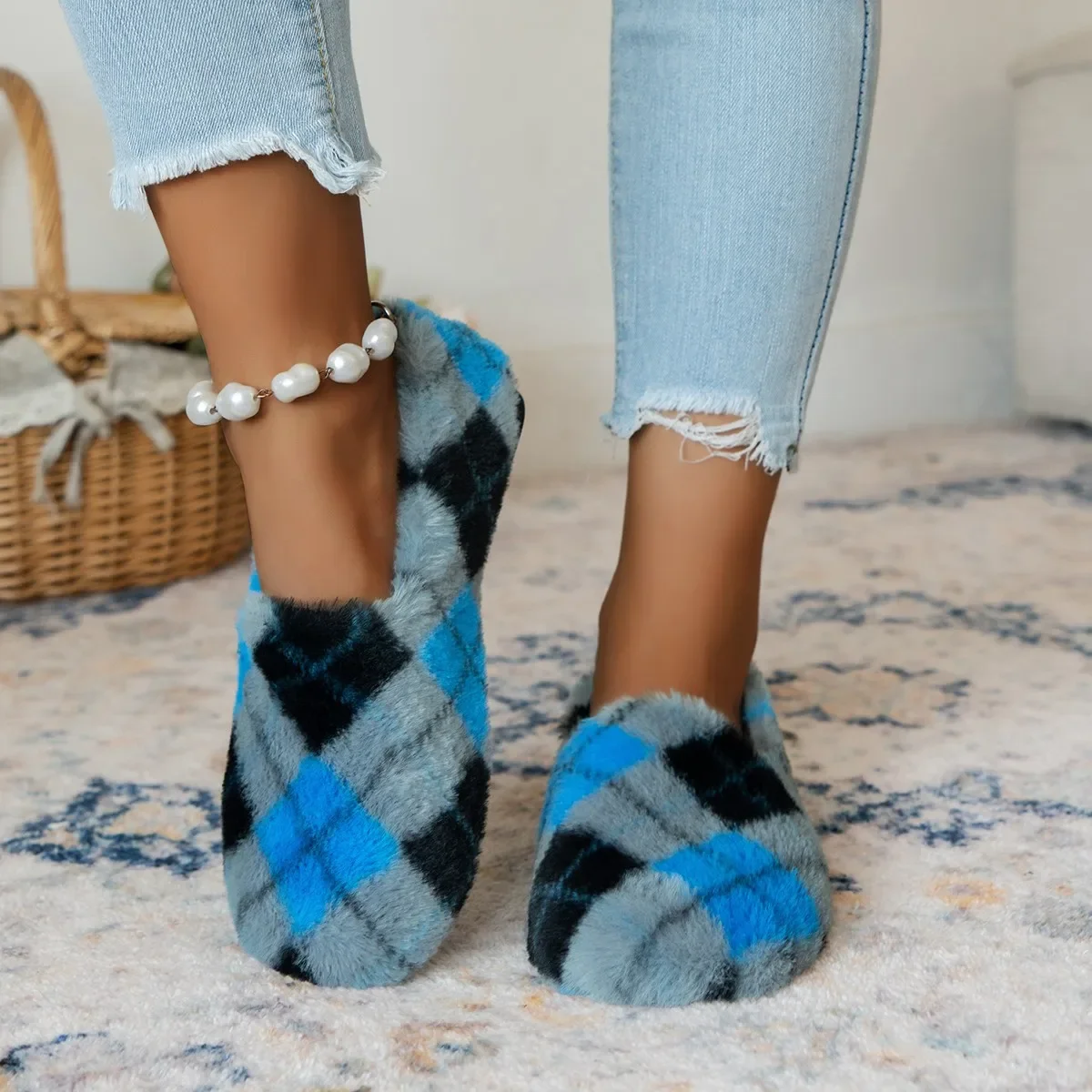 Женская теплая обувь на плоской подошве с мехом брендовые повседневные