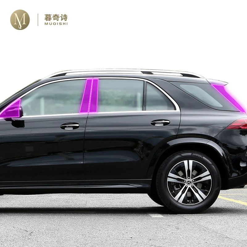 

Для Benz GLE 2024Car внешняя B C оконная стойка PPF пленка для защиты краски против царапин ремонт ТПУ пленка прозрачная установка