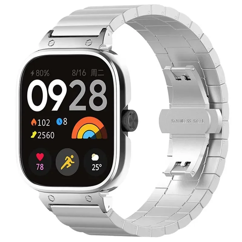 Защитный ремешок для Redmi Watch 4 браслет из нержавеющей стали redmi watch металлический