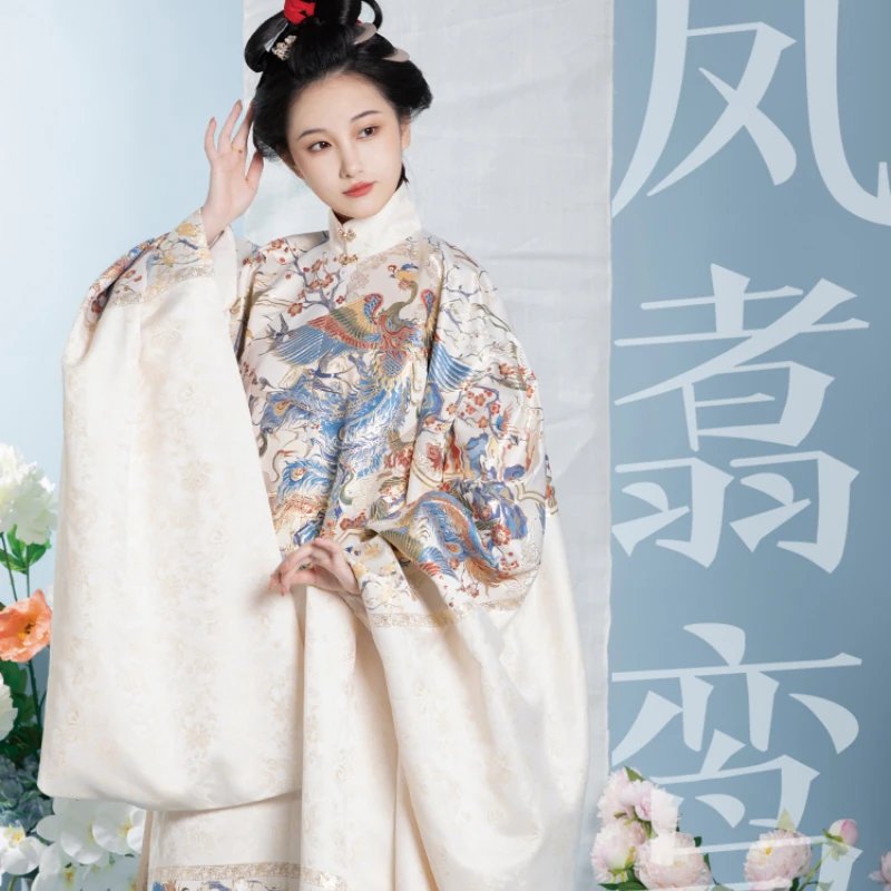 Фенджианьлинь Китайское традиционное платье Ханьфу для женщин эпохи Минь Ретро Ориентальный старинный костюм для выступлений и праздников.