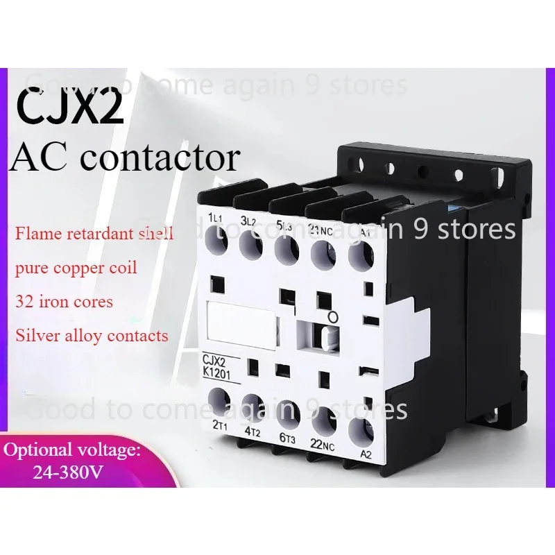 Фото Контактор постоянного тока CJX2K1201Z, электромагнитный контактор LP1K1201, напряжение 110В DC, 48В DC, 36В DC, 24В DC, 12В DC, 220В №1