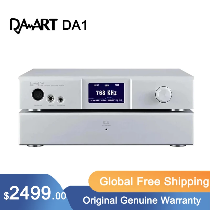 

DAART Yulong DA1 Ultimate Personal Audio Center AK4499EQ DAC Headphone Amplifier Pre-Amp All in One DSD512 32Bit/768kHz