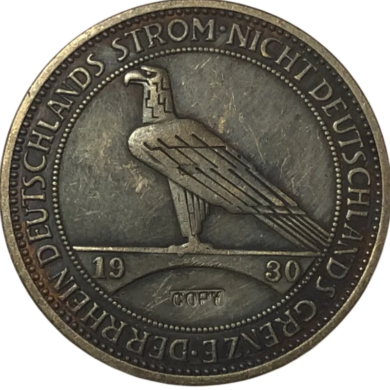 Копия монеты 1930 года Германия 5 рейхсмарок Освобождение Рейнланда