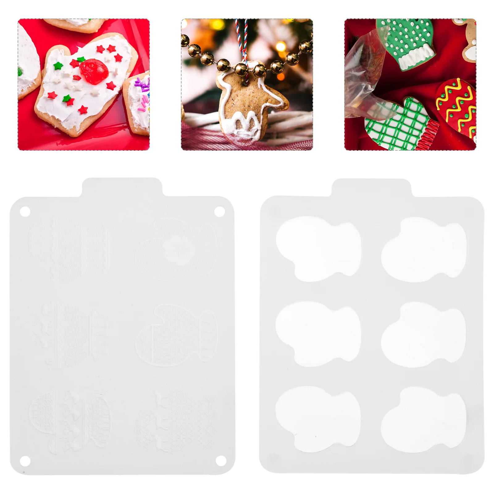 Праздничные формы для шоколада Рождественские трафареты конфеты Торт