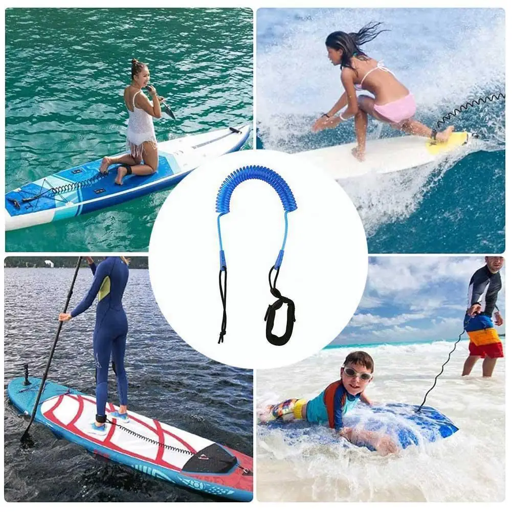 

Black/orange 80cm Retractable Pulp Board Special Foot Material Rope TPU Durable Water Accessories And Outdoor Sports Safe V5C5
