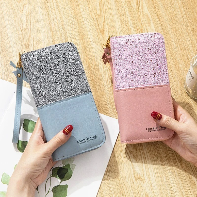 Wallets for Women Long Purse PU Leather Cellphone Bag Quality Card Holder Lady Wallet Coin Purses Money Bag Carteras Para Mujer