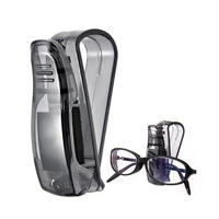 1 pcs car glasses clip sun visor storage glasses mount black portable clip ticket holder stand plastic car accessories interior